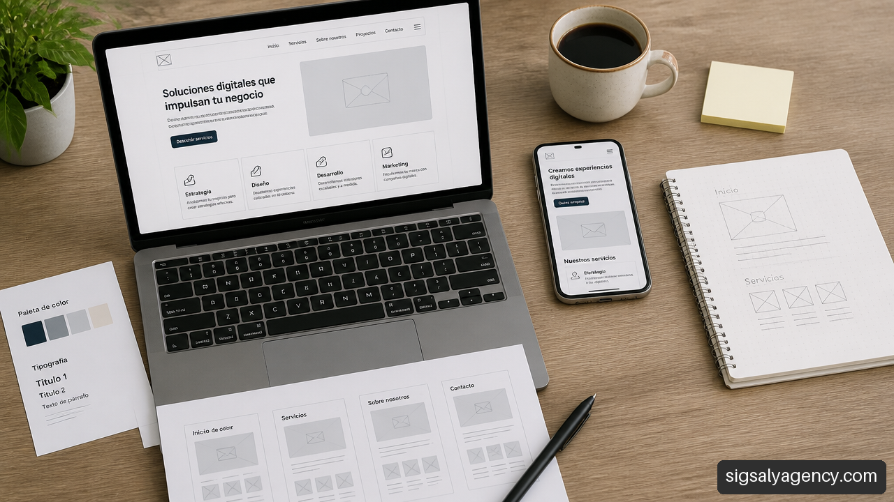 Espacio de trabajo profesional enfocado en el diseño web y desarrollo de interfaces adaptables.